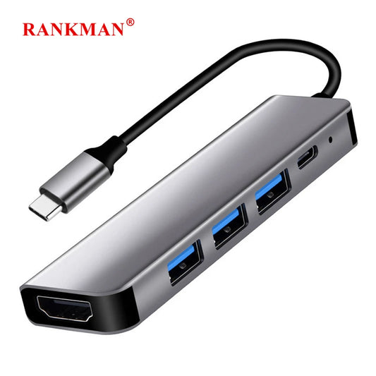 Hub USB-C 7-en-1 – HDMI 4K, USB 3.0 & Charge Rapide PD