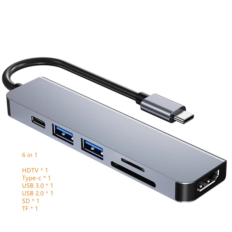 Hub USB-C 7-en-1 – HDMI 4K, USB 3.0 & Charge Rapide PD