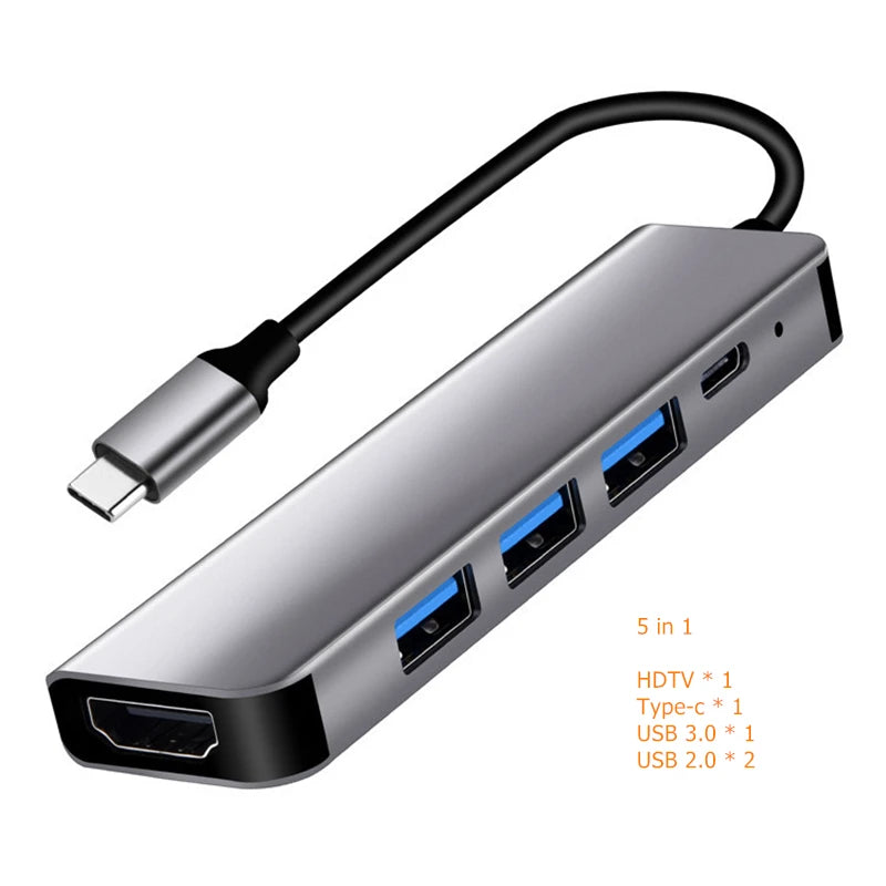 Hub USB-C 7-en-1 – HDMI 4K, USB 3.0 & Charge Rapide PD